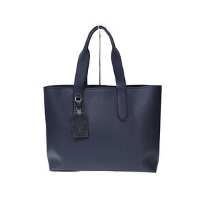 Louis Vuitton Cabas Voyage NV Taurillon Leather Navy Blue Tote Bag